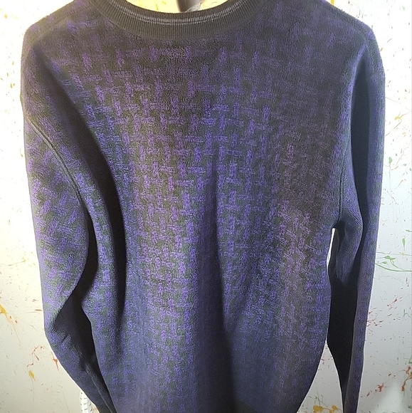 Purple And Black Sweater Woman Size M - Picture 4 of 4